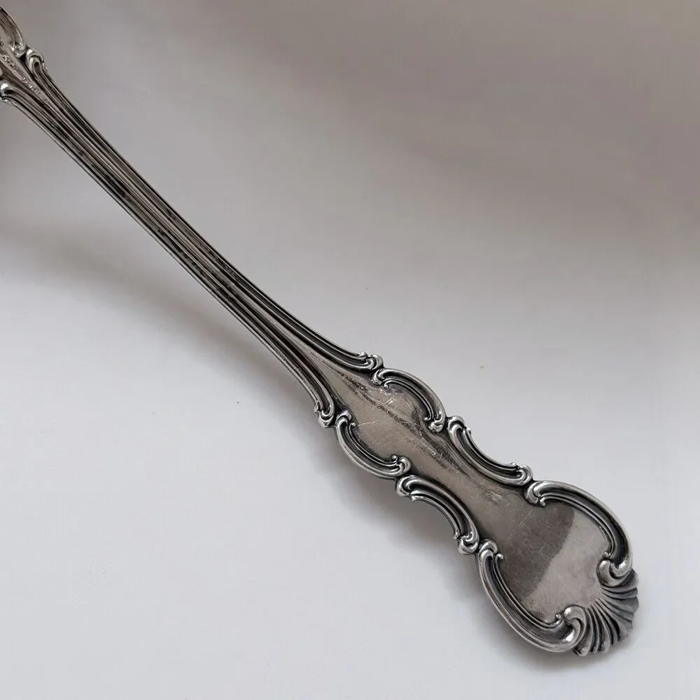 Antique 1835 R.Wallace Troy Silverplate 1902 Oyster Serving Ladle Solid 9 3/8”
